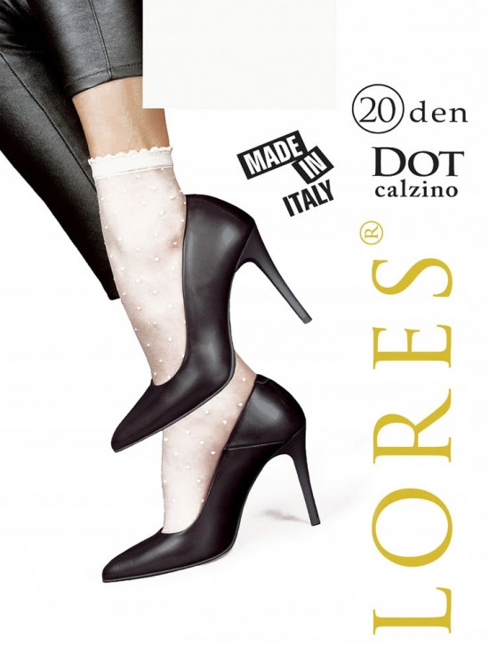 2-Pack Lores Dot Witte Pantysokjes met Stippen
