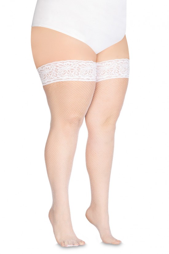 Calze rete bianco 7 8 0