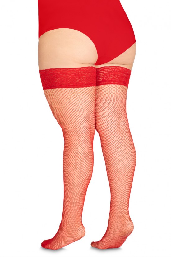 Calze rete rosso 3 7 8 1