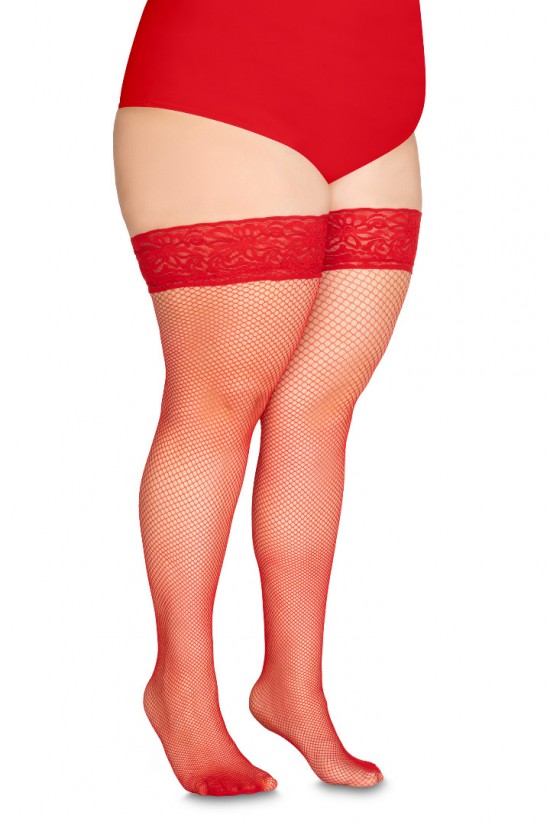 Calze rete rosso 7 8 0