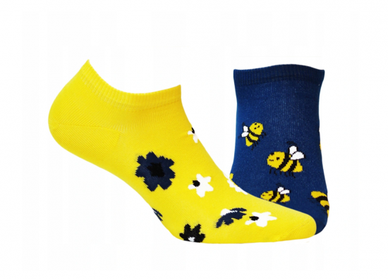 Wolafunkysneakersokkenbijenbloemen