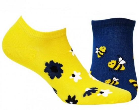 Wolafunkysneakersokkenbijenbloemen3 0