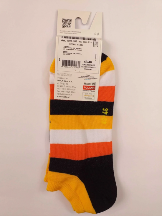 Wolafunkysneakersokkentoekanstrepen4 0